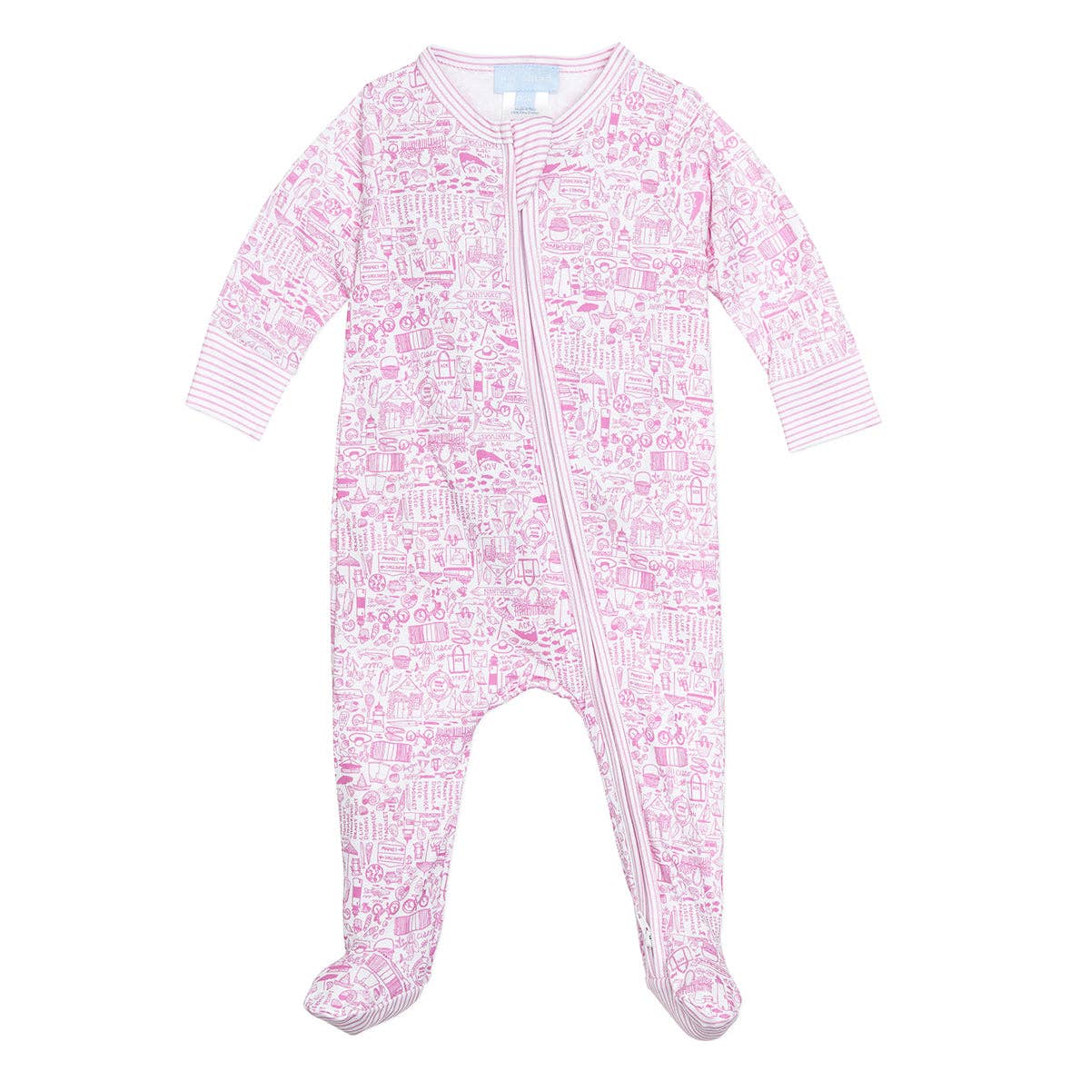 Nantucket Zip Baby Onesie