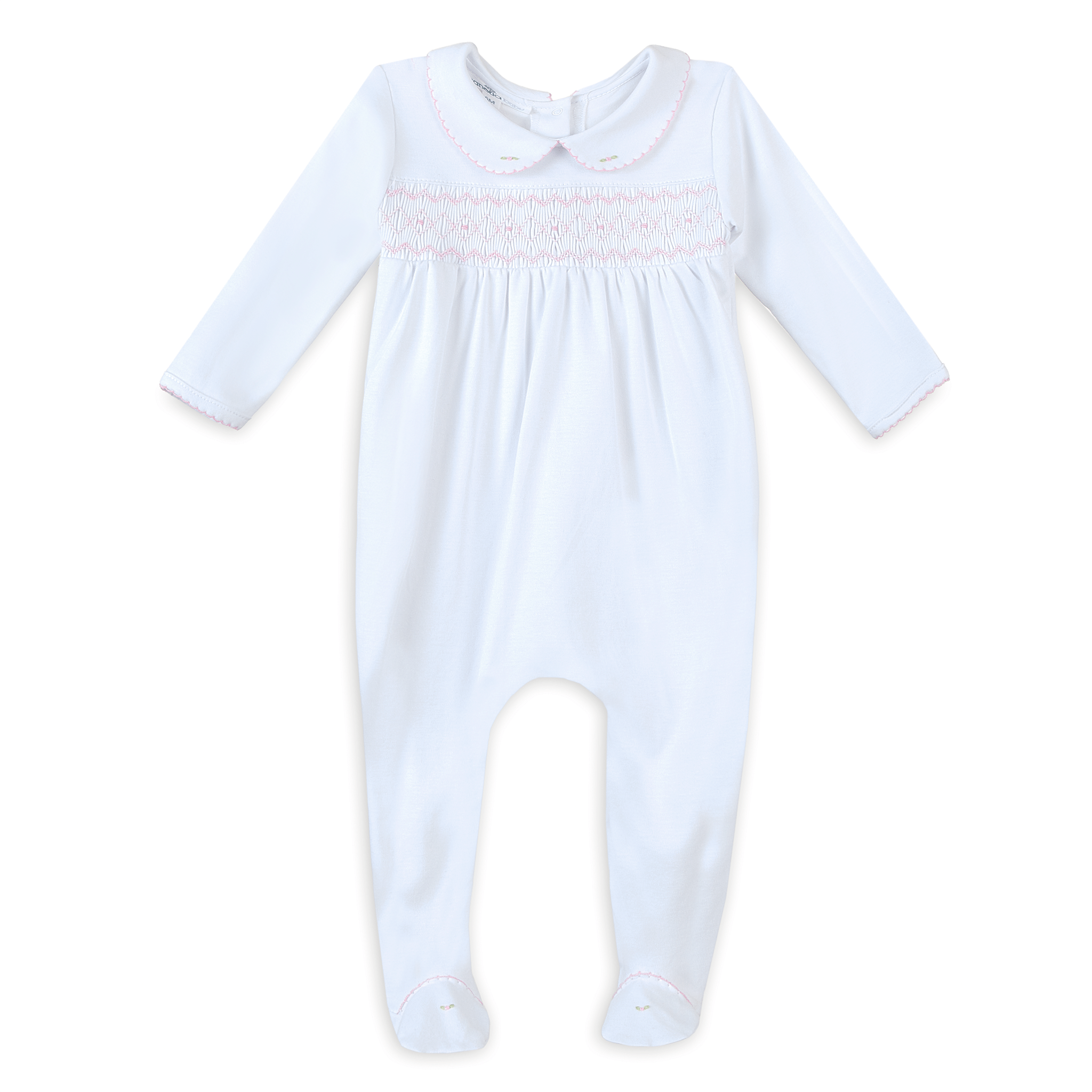 Lizzie's Classics Smocked Footie - Pink