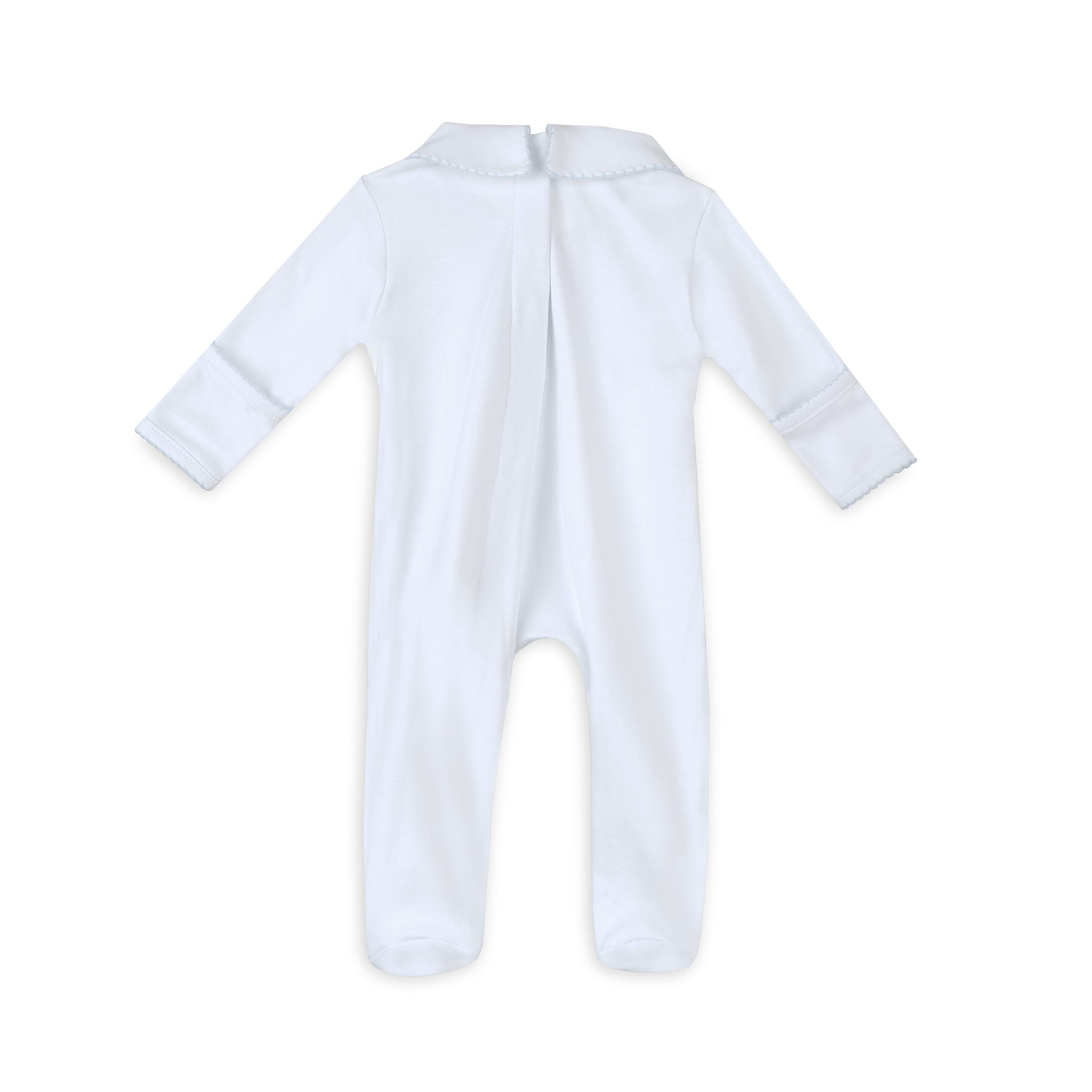 Landon's Classics Smocked Footie - Light Blue