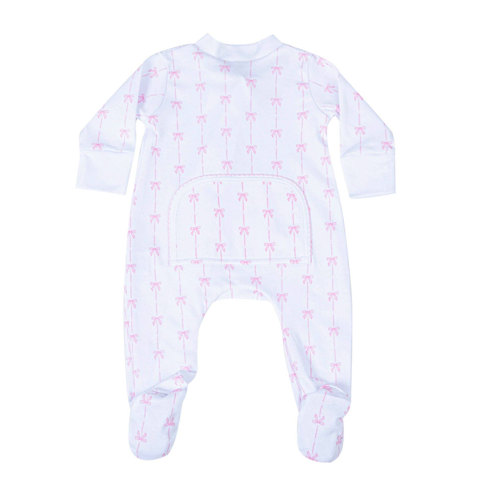 Whimsical Bows Baby Footie