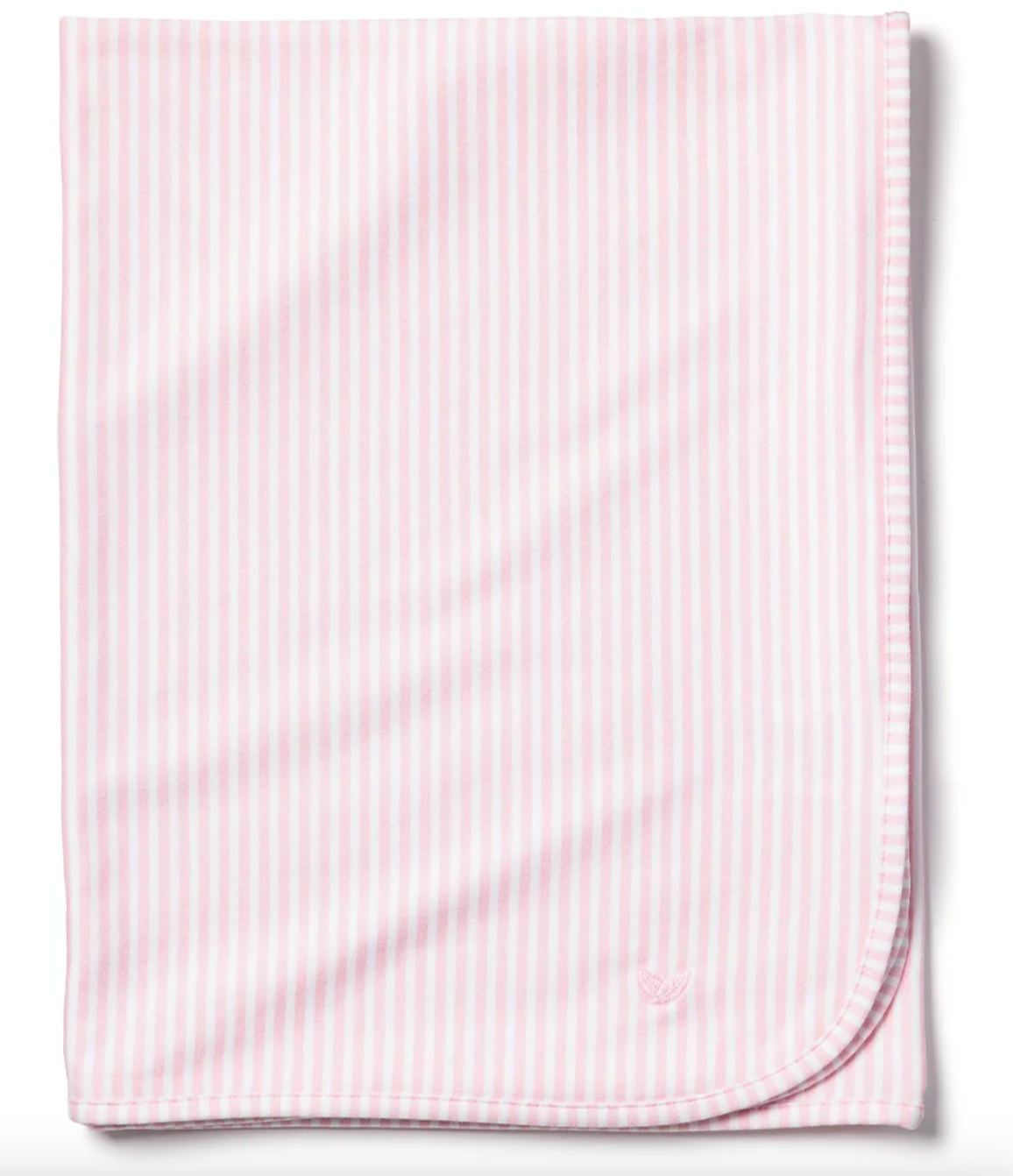 Pima Baby Blanket in Pink Stripes