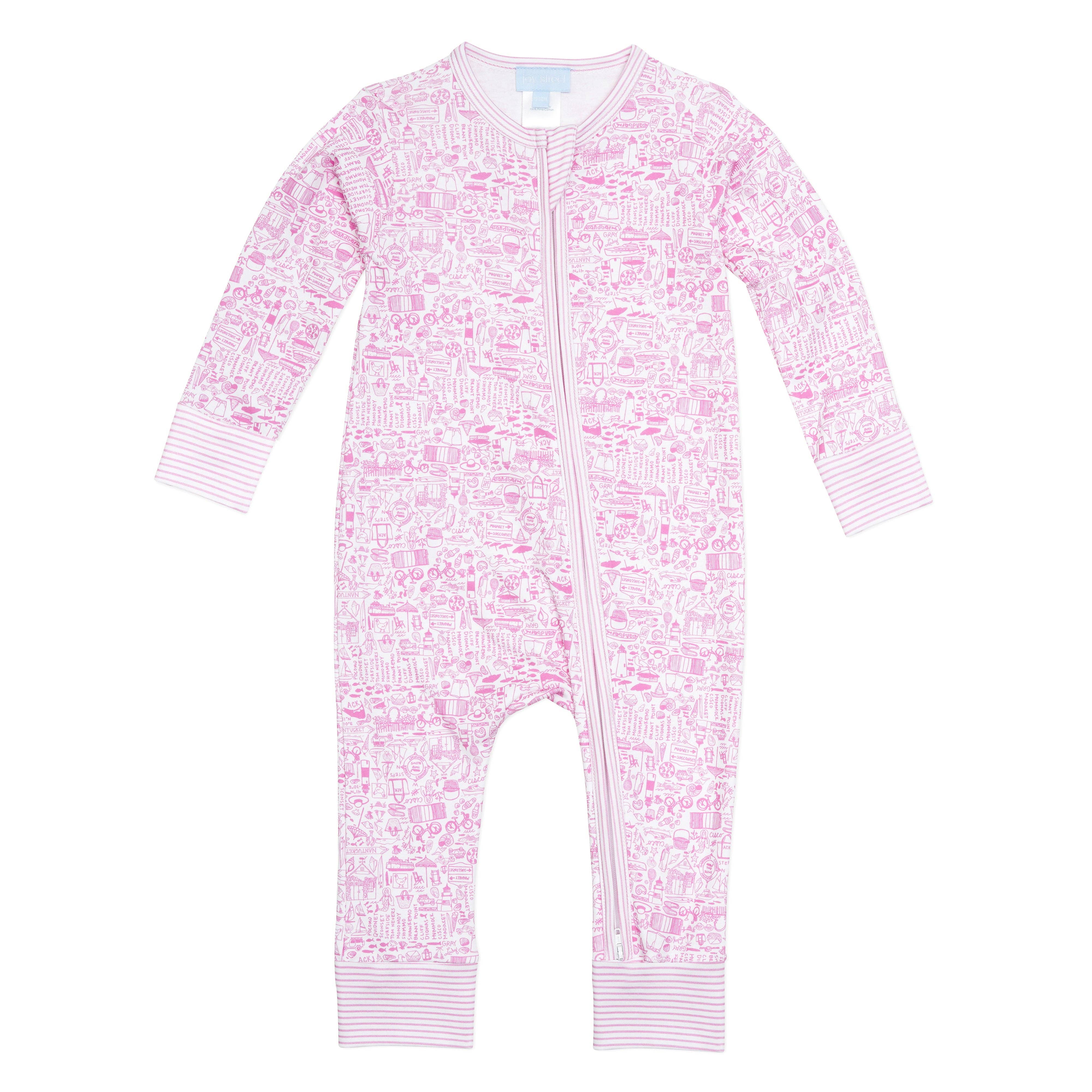 Nantucket Zip Baby Onesie