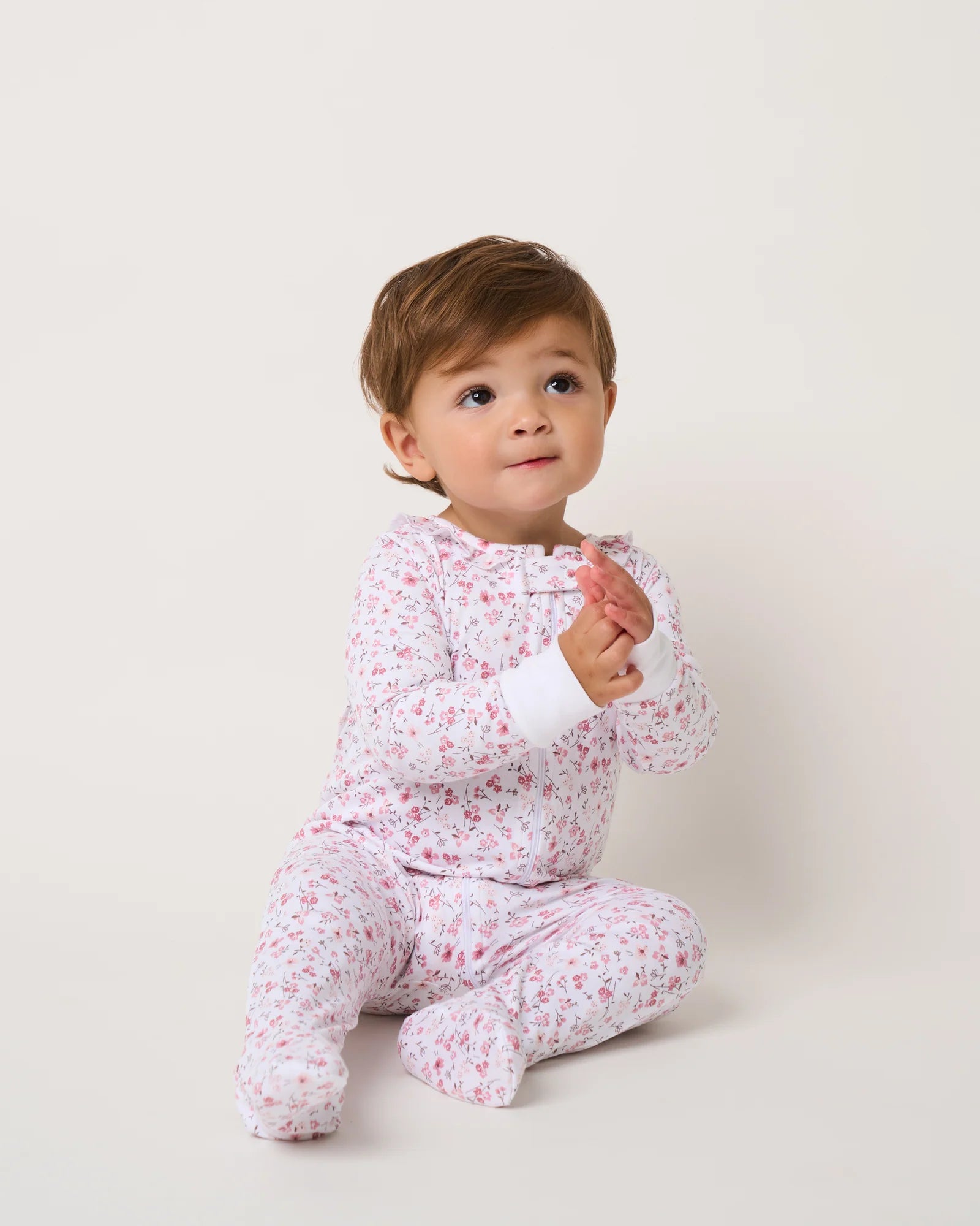 Baby's Pima Snug Fit Romper in Dorset Floral