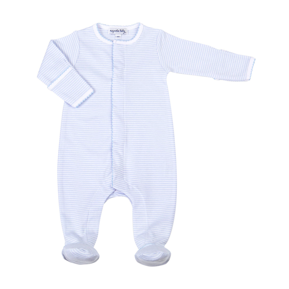 Classic Stripes Baby Footed Romper