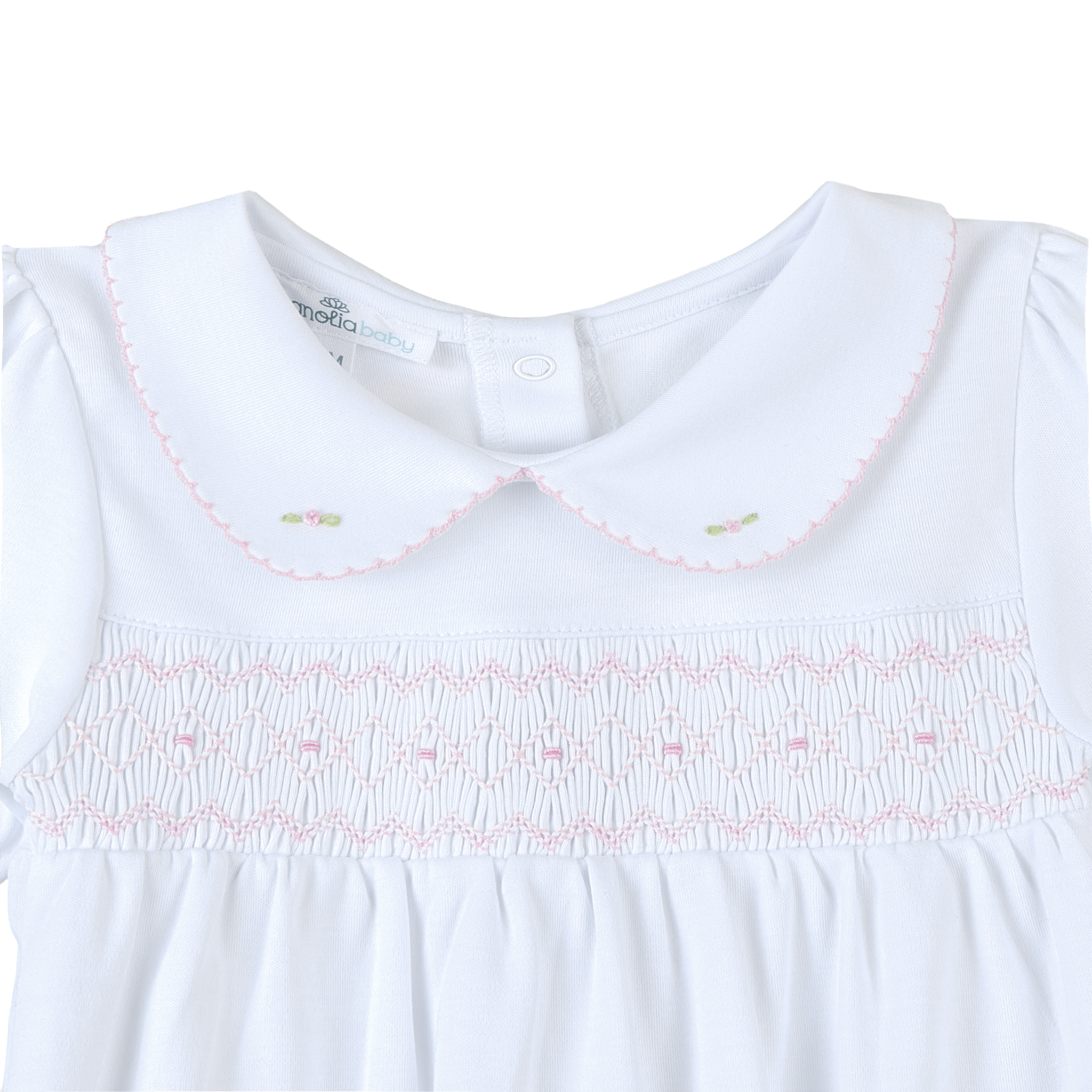 Lizzie's Classics Smocked Pima Cotton Footie